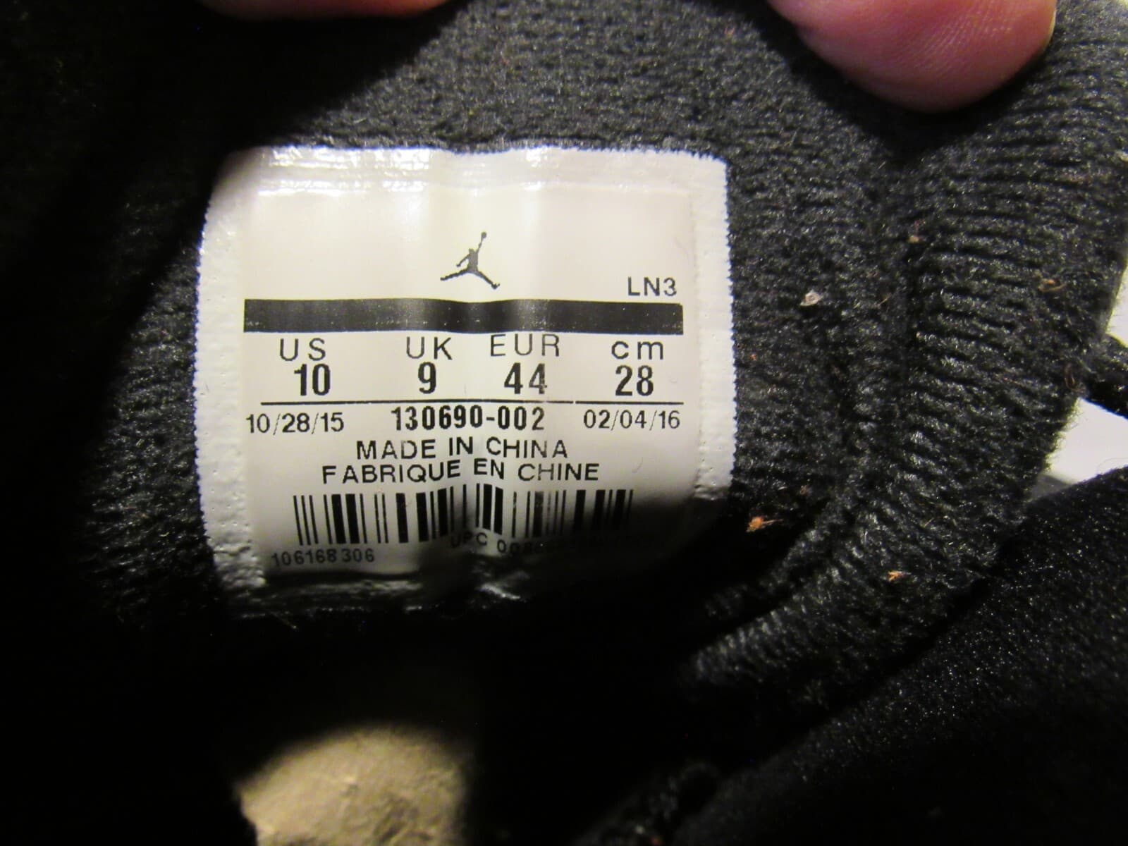 Jordan 12 Retro Mid Flu Game 130690002 Red/Black Size Mens 10 G59K - Thumbnail 5
