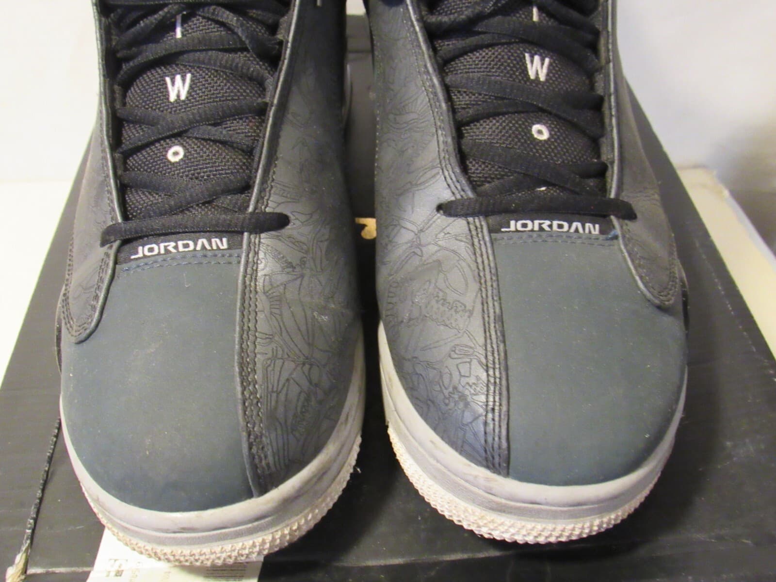 Nike Air Jordan Dub Zero Charcoal Wolf Grey Size 10 with OG Box 311046-004 G55K - Thumbnail 3