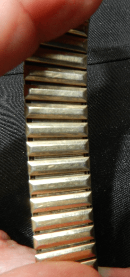 Vintage Bretton 12KT Gold Fill Tops Sterling Watch Stretch Expansion Band (G14S - Thumbnail 7