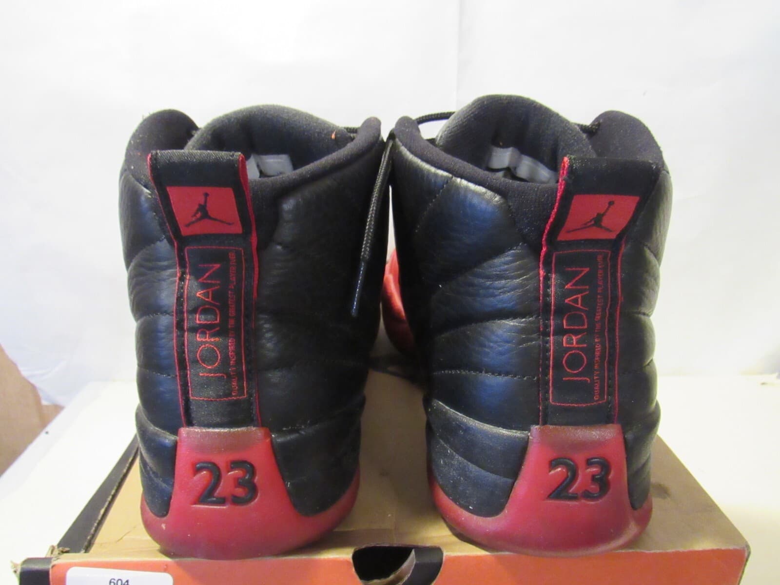 Jordan 12 Retro Mid Flu Game 130690002 Red/Black Size Mens 10 G59K - Thumbnail 4