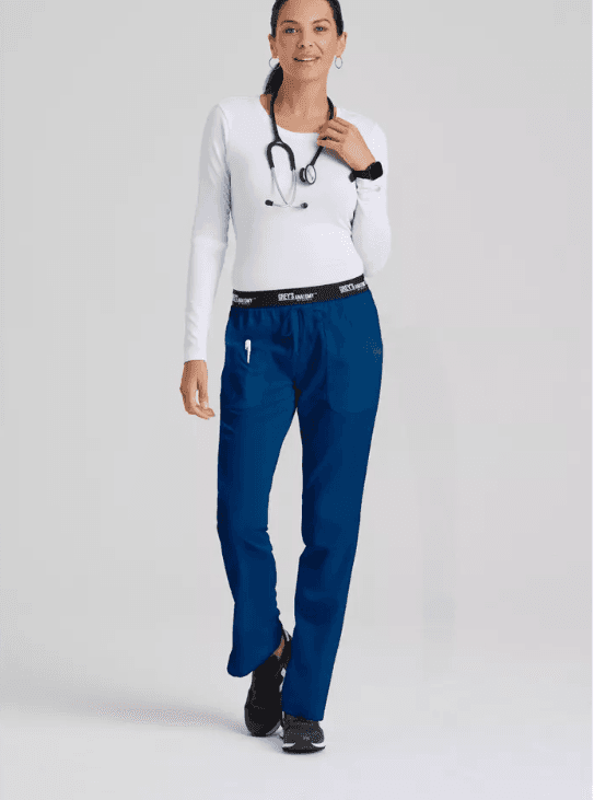 Greys Anatomy by Barco Classic Womens Aubrey 3Pocket Low-Rise Fit/ Flare Leg R12 - Thumbnail 5