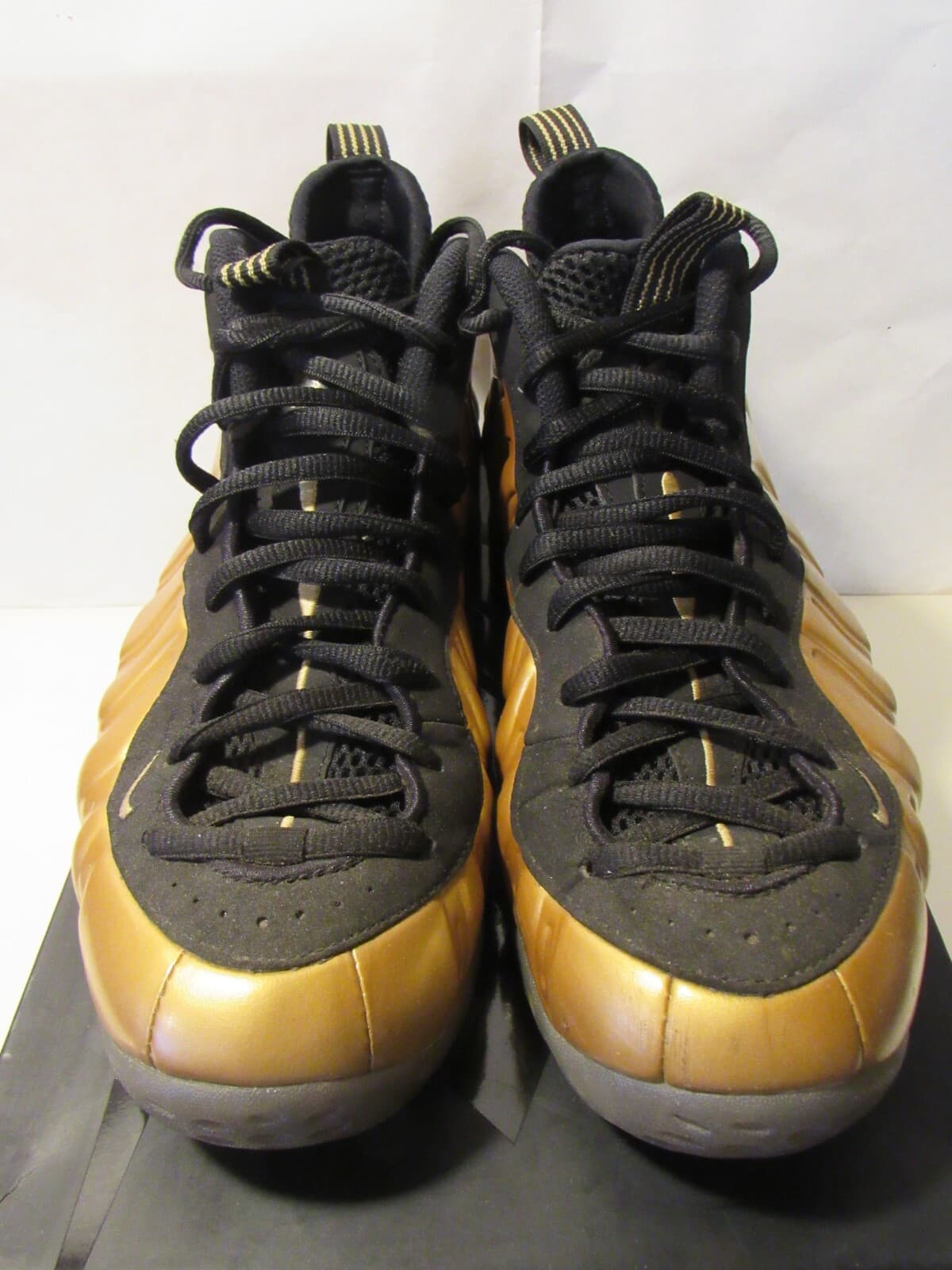 Nike Air Foamposite One Metallic Gold 2015 Size 10 314996-700 Black Gold G41K - Thumbnail 3