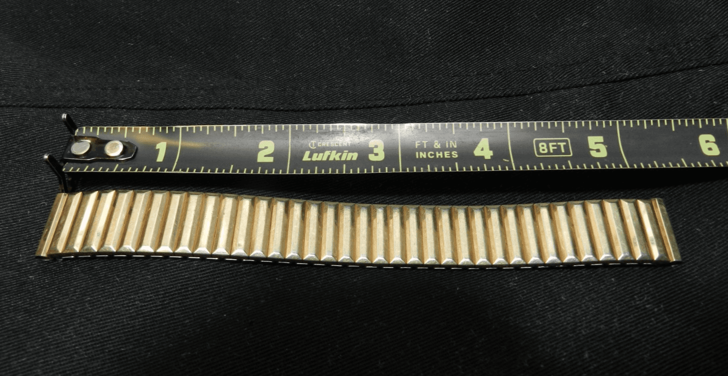Vintage Bretton 12KT Gold Fill Tops Sterling Watch Stretch Expansion Band (G14S - Thumbnail 5