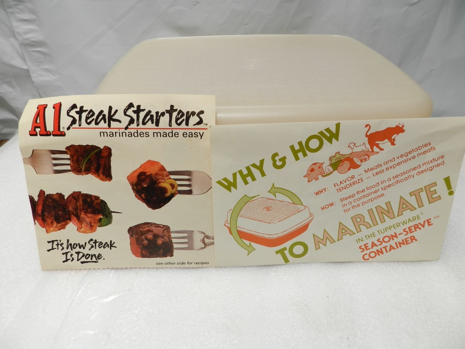 Tupperware Paprika Red Season N Serve Meat Marinade Container 10x12 1294-4 G20J - Thumbnail 8