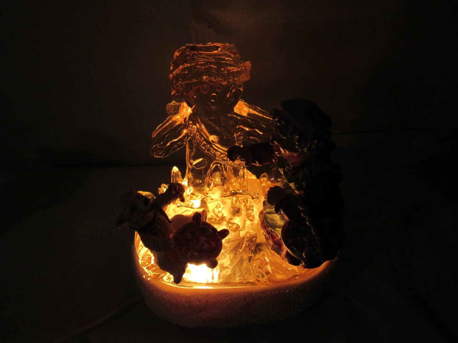 1996 Figi Santa "Room for One More" ice sculpture / A Secret Recipe light up M48 - Thumbnail 8