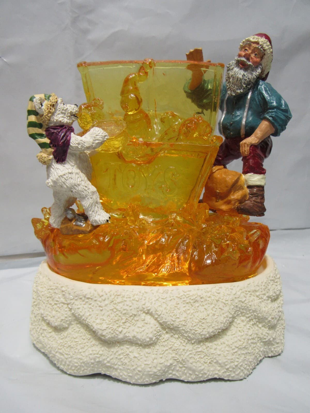 1996 Figi Santa "Room for One More" ice sculpture / A Secret Recipe light up M48 - Thumbnail 2