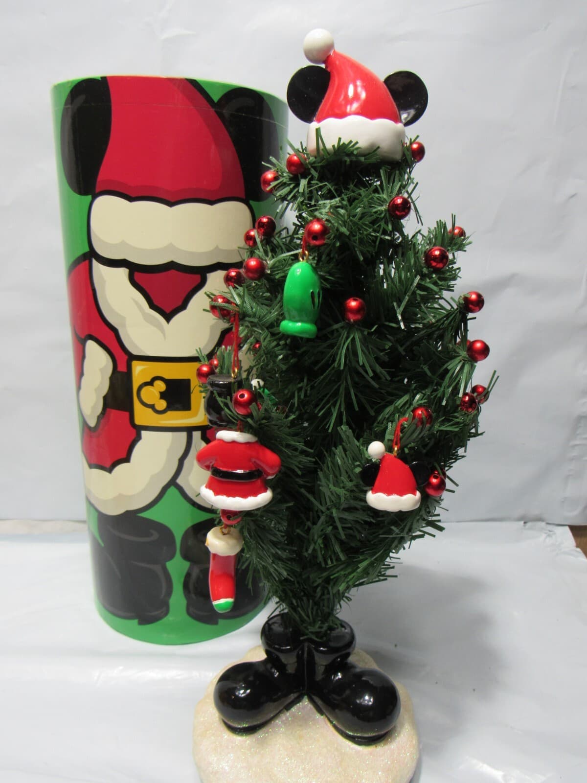 Disney Parks Mickey Mouse Mailable Christmas Tree with Ornaments M49M