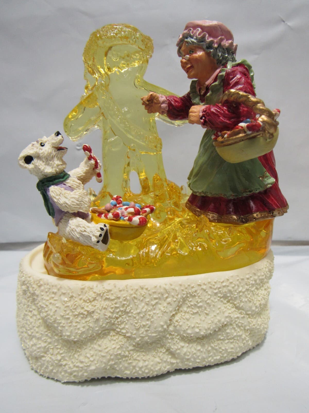 1996 Figi Santa "Room for One More" ice sculpture / A Secret Recipe light up M48 - Thumbnail 3