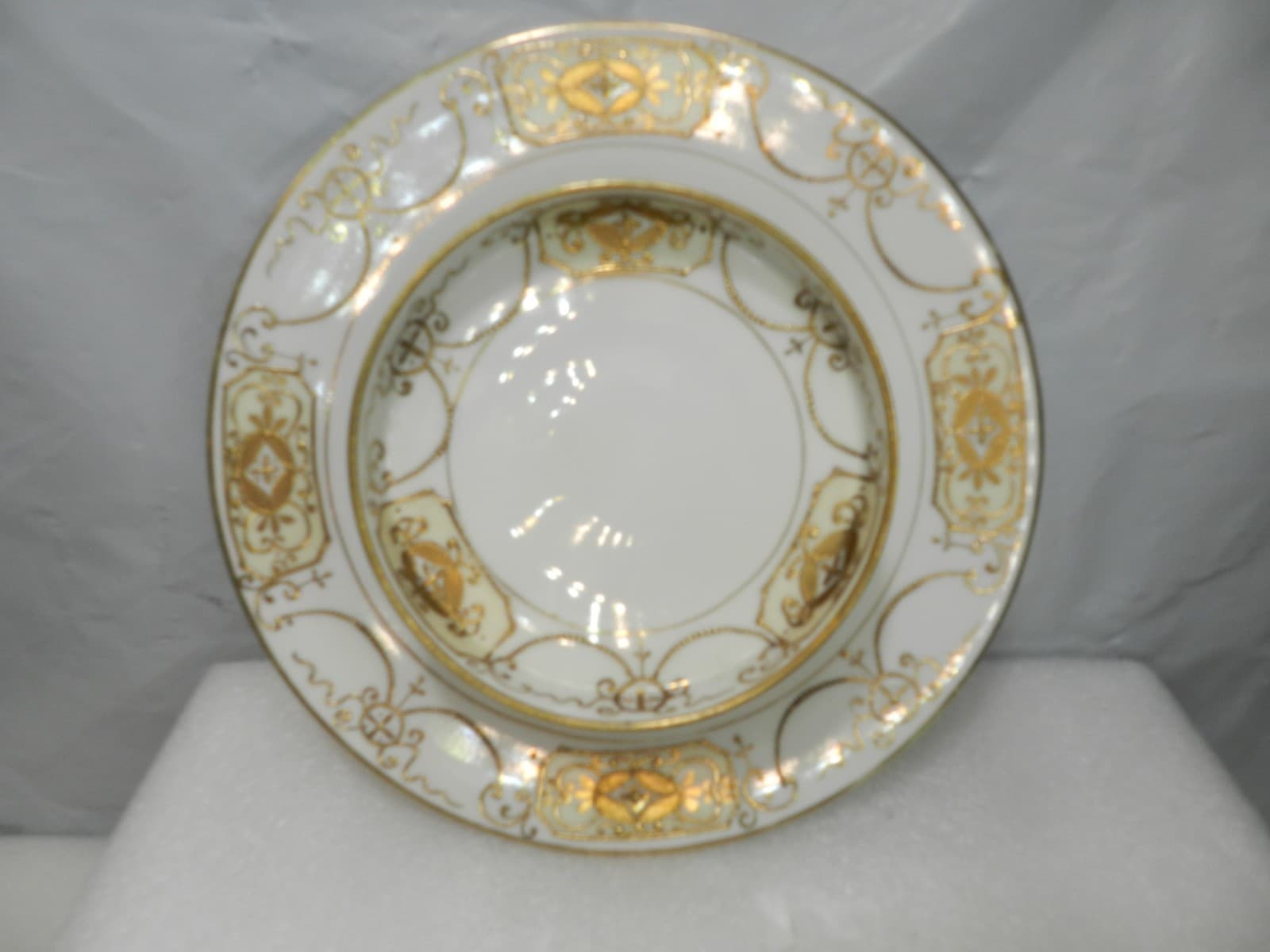 Vintage Nippon Hand Painted Two Tiered Serving Dish Gold Trim (H30J) - Thumbnail 4