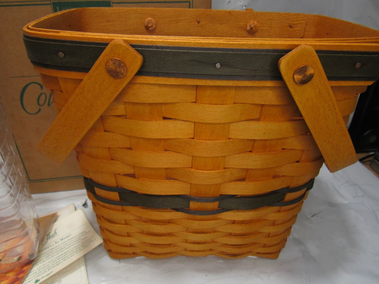 Longaberger Collectors Club Membership Basket 1996 Charter Member (R18J) - Thumbnail 4