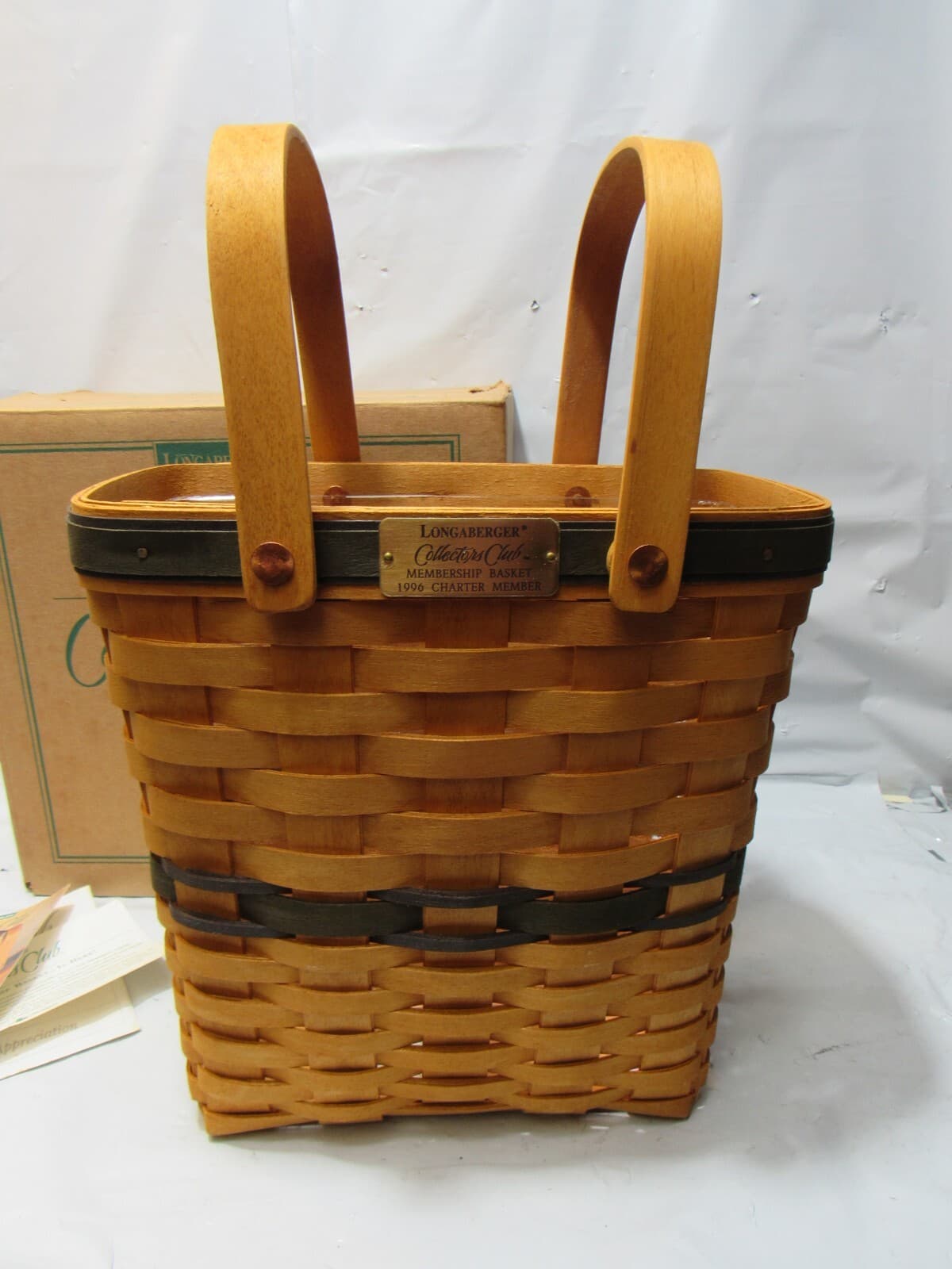 Longaberger Collectors Club Membership Basket 1996 Charter Member (R18J) - Thumbnail 15