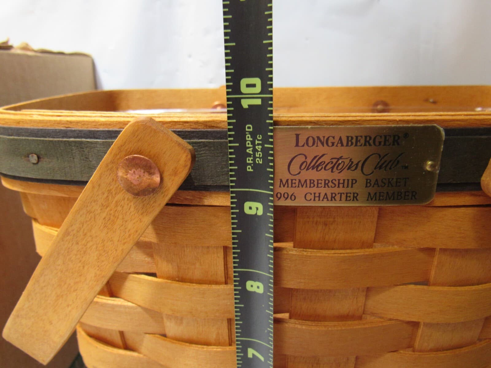 Longaberger Collectors Club Membership Basket 1996 Charter Member (R18J) - Thumbnail 12