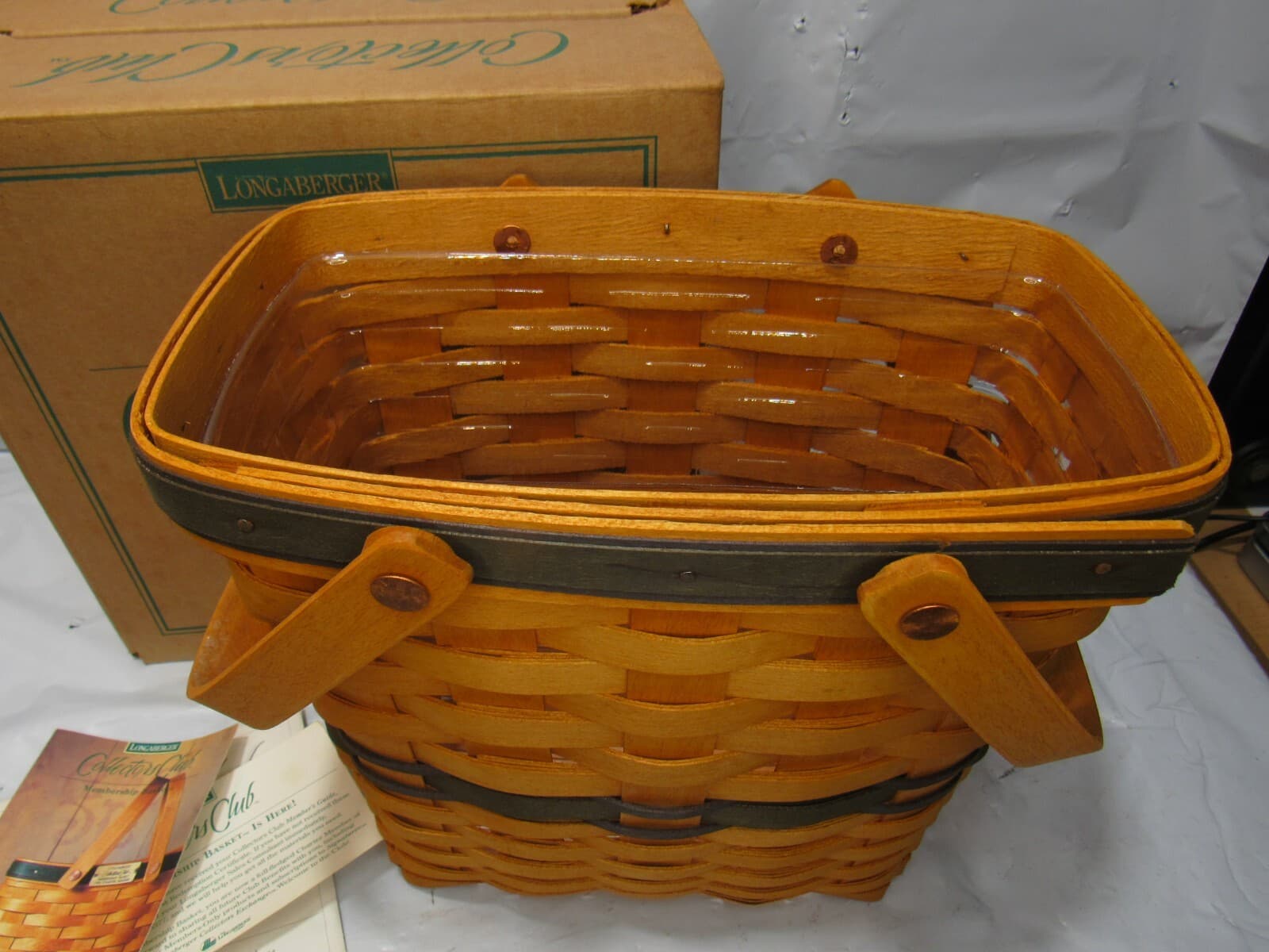 Longaberger Collectors Club Membership Basket 1996 Charter Member (R18J) - Thumbnail 3