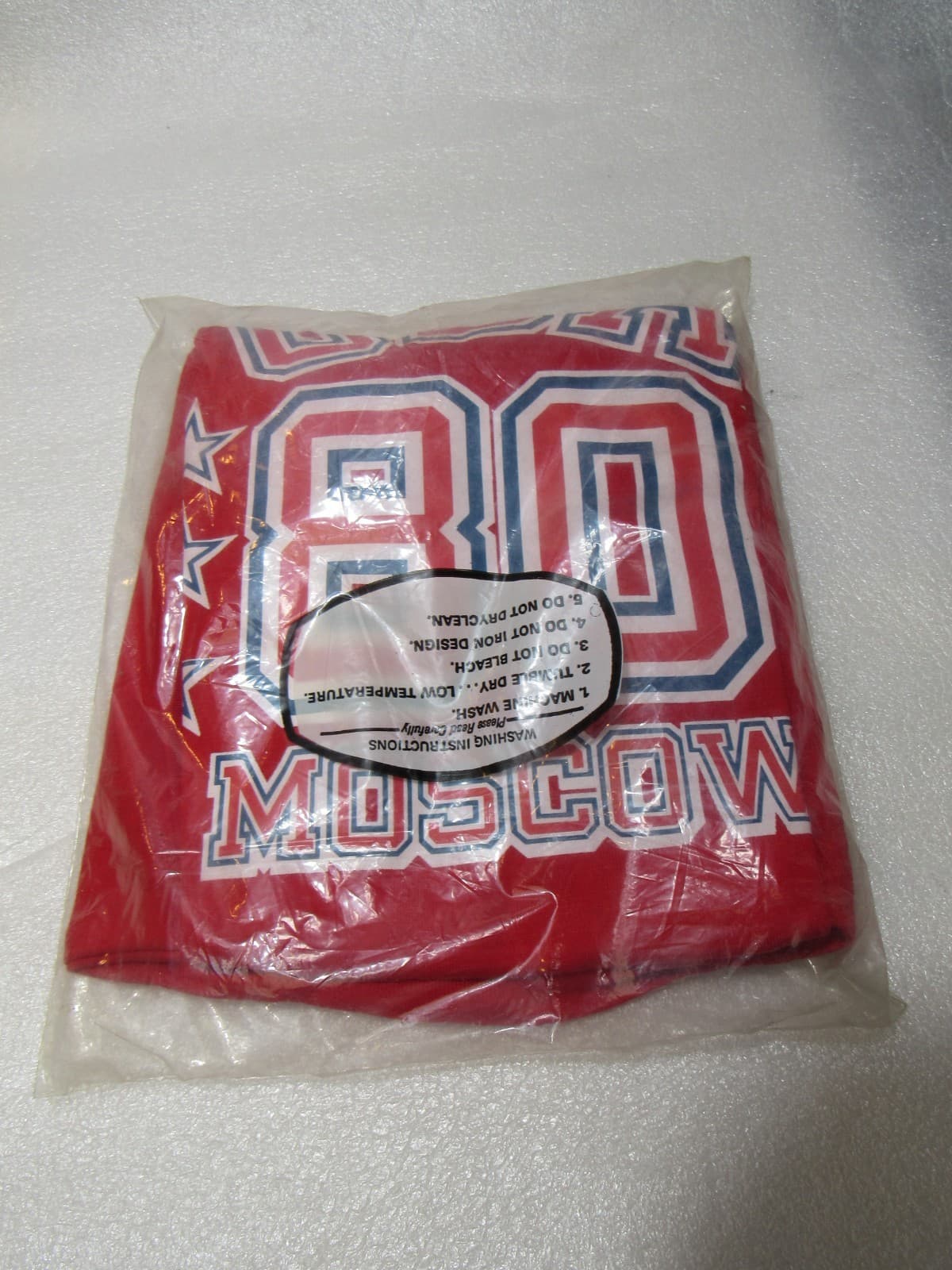 Vintage 1980 Moscow Russia USA Summer Olympics T-Shirts Size Med. large (T78JJ) - Thumbnail 9