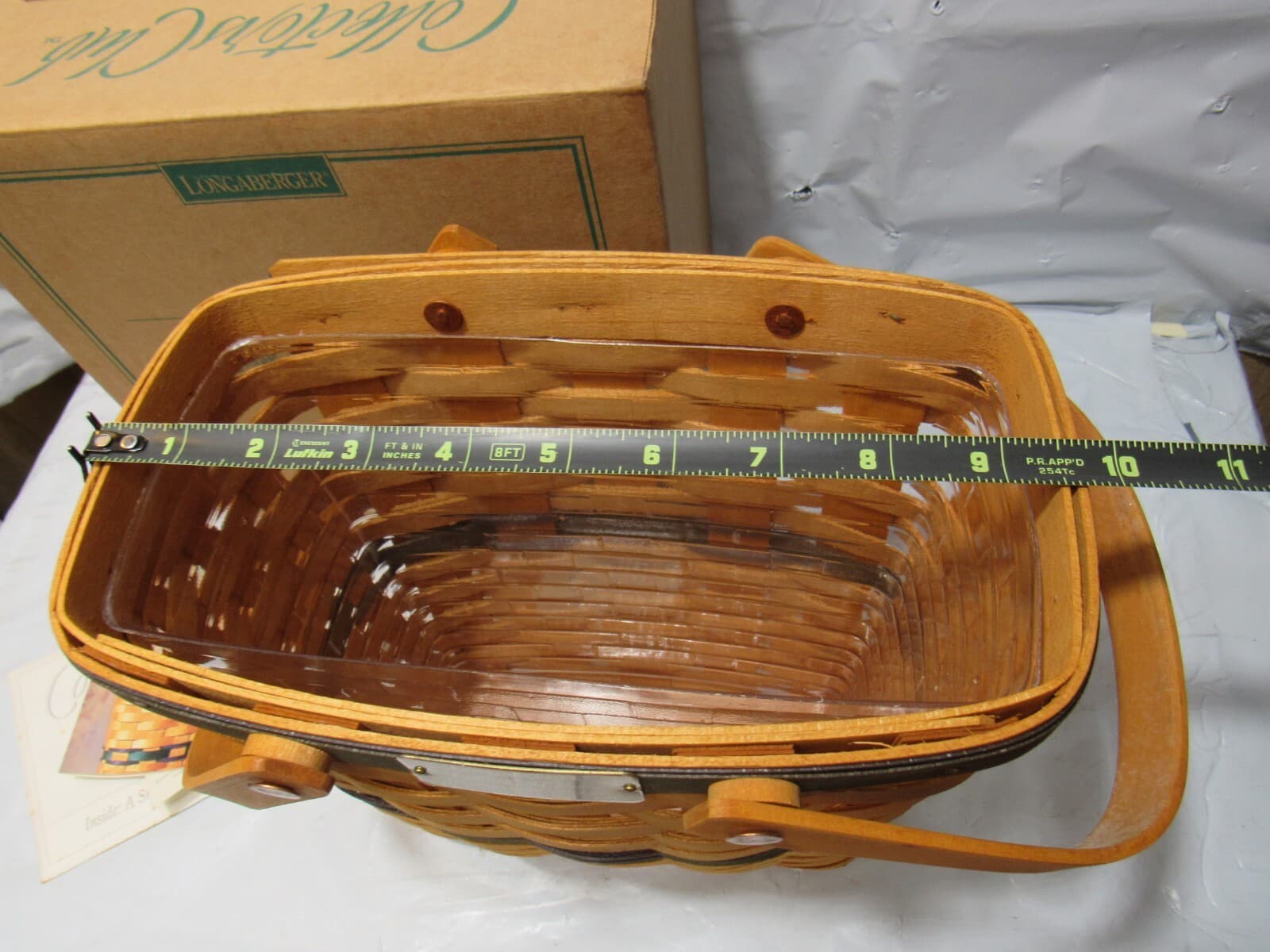 Longaberger Collectors Club Membership Basket 1996 Charter Member (R18J) - Thumbnail 14
