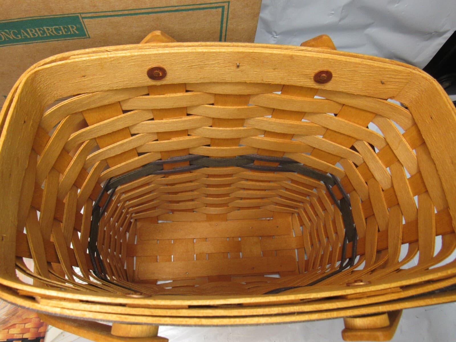 Longaberger Collectors Club Membership Basket 1996 Charter Member (R18J) - Thumbnail 5