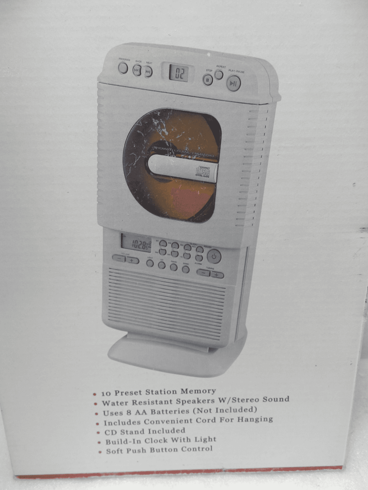 New Vintage Shower CD Player With AM/ FM T.V. Band Radio Unused (H32J) - Thumbnail 2