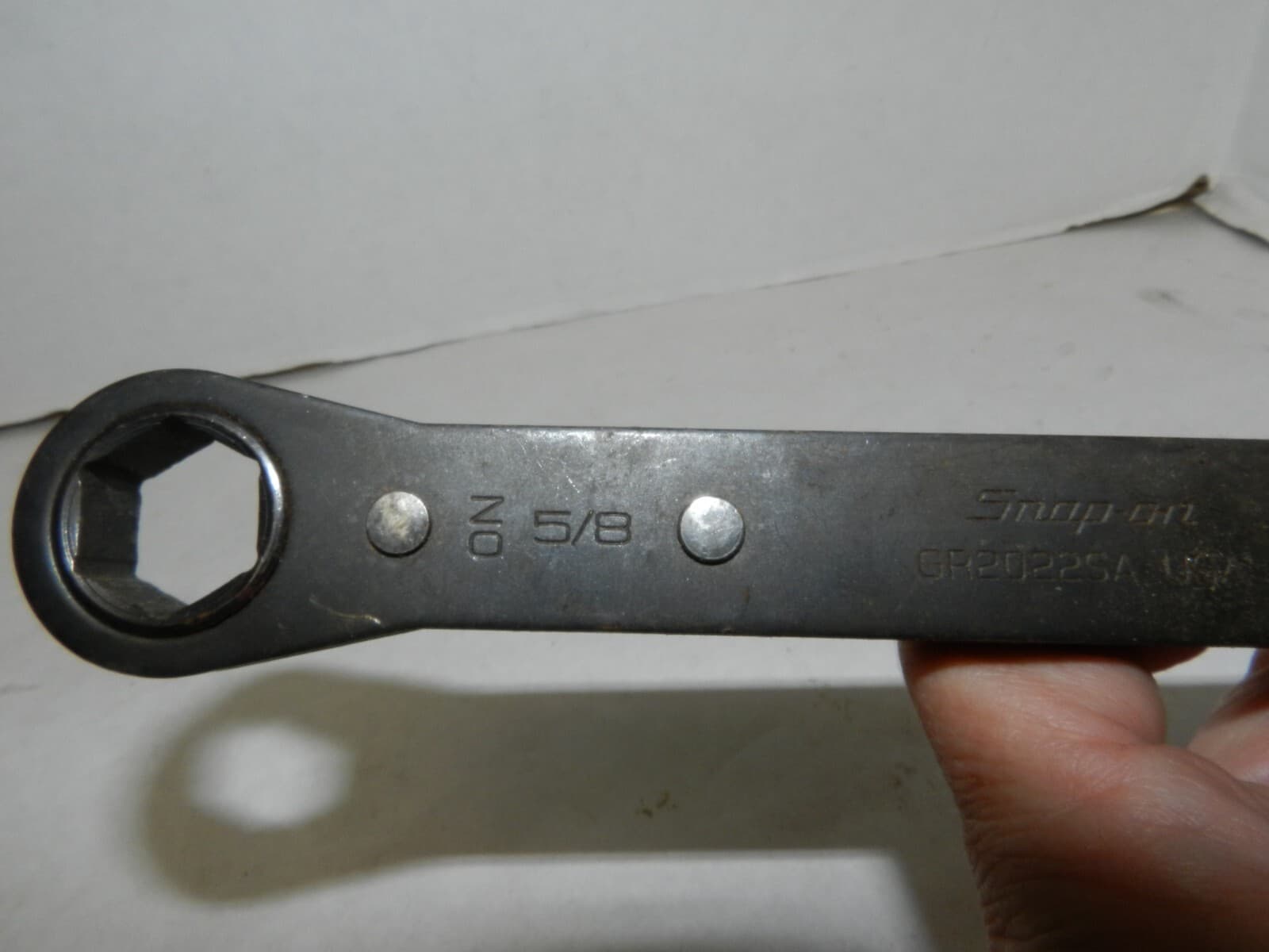 Snap-On 5/8" & 11/16" 6 Point Ratcheting Box Wrench GR2022SA (w40k) - Thumbnail 4