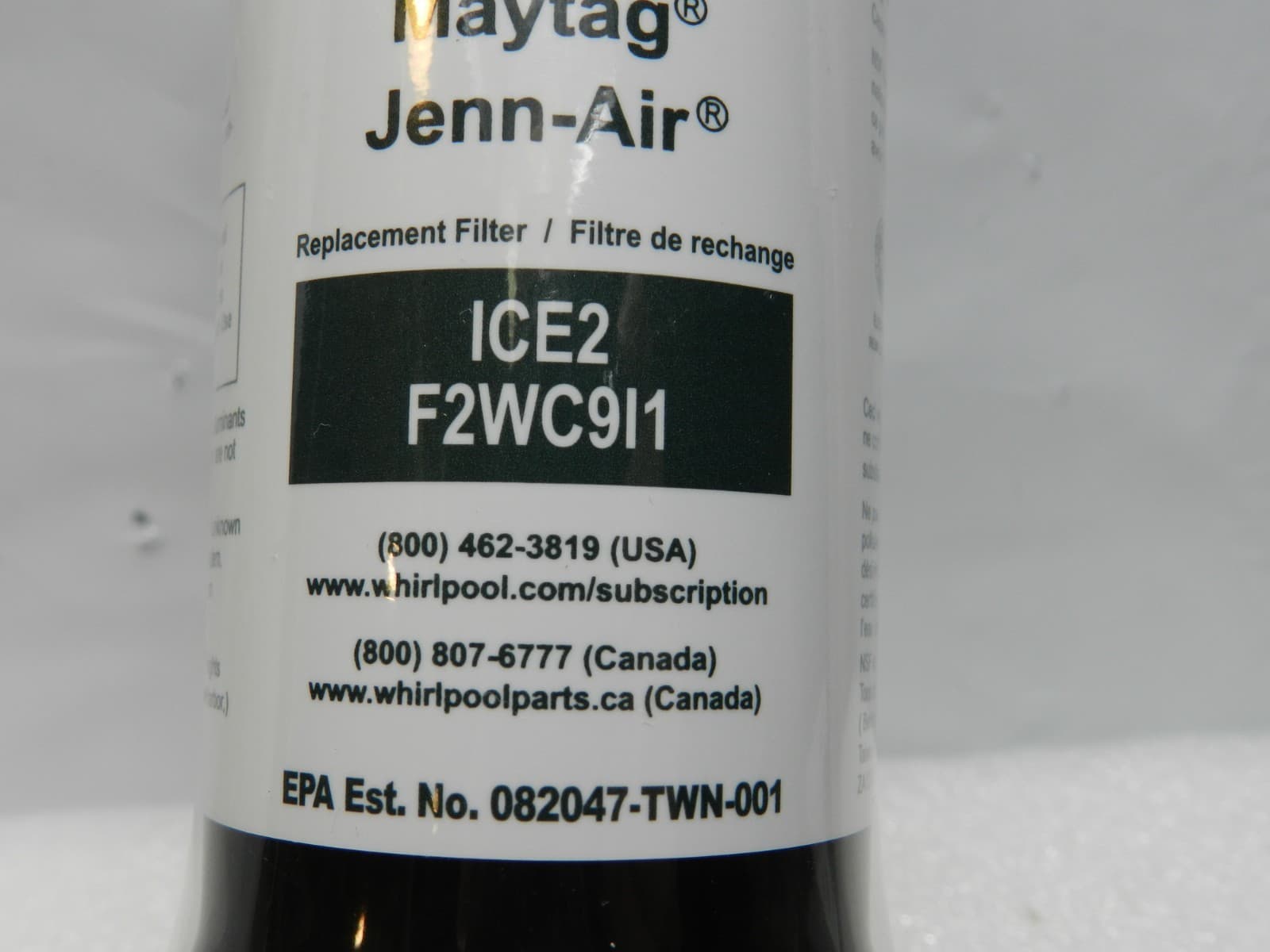 Ice2 Ice Maker Filter F2WC9I1 Replacement Part for Whirlpool Refrigerator (M61K) - Thumbnail 2