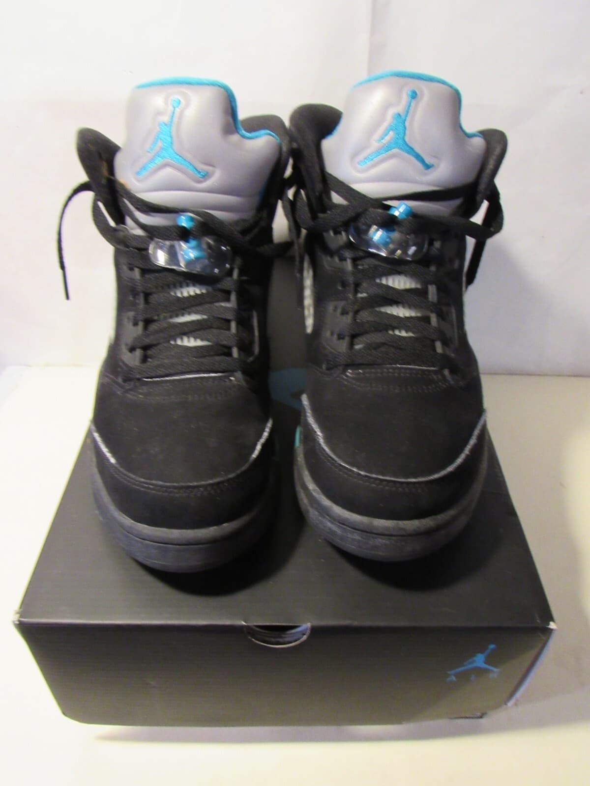 Size 10 - Jordan 5 Retro Mid Aqua Raging Bull Metallic Olive UNC Top 3 Fire G63K - Thumbnail 3
