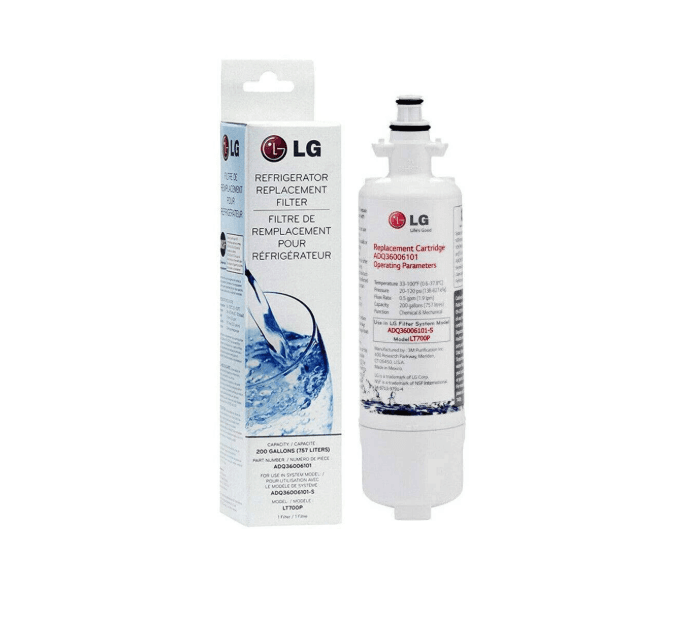 2 NEW LG LT700P Replacement Refrigerator Water Filter OEM (ADQ36006101) (M55K) - Thumbnail 4