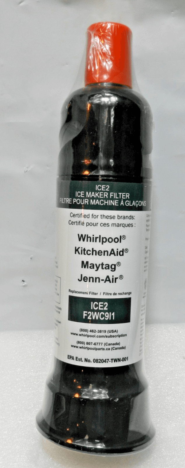 Ice2 Ice Maker Filter F2WC9I1 Replacement Part for Whirlpool Refrigerator (M61K)