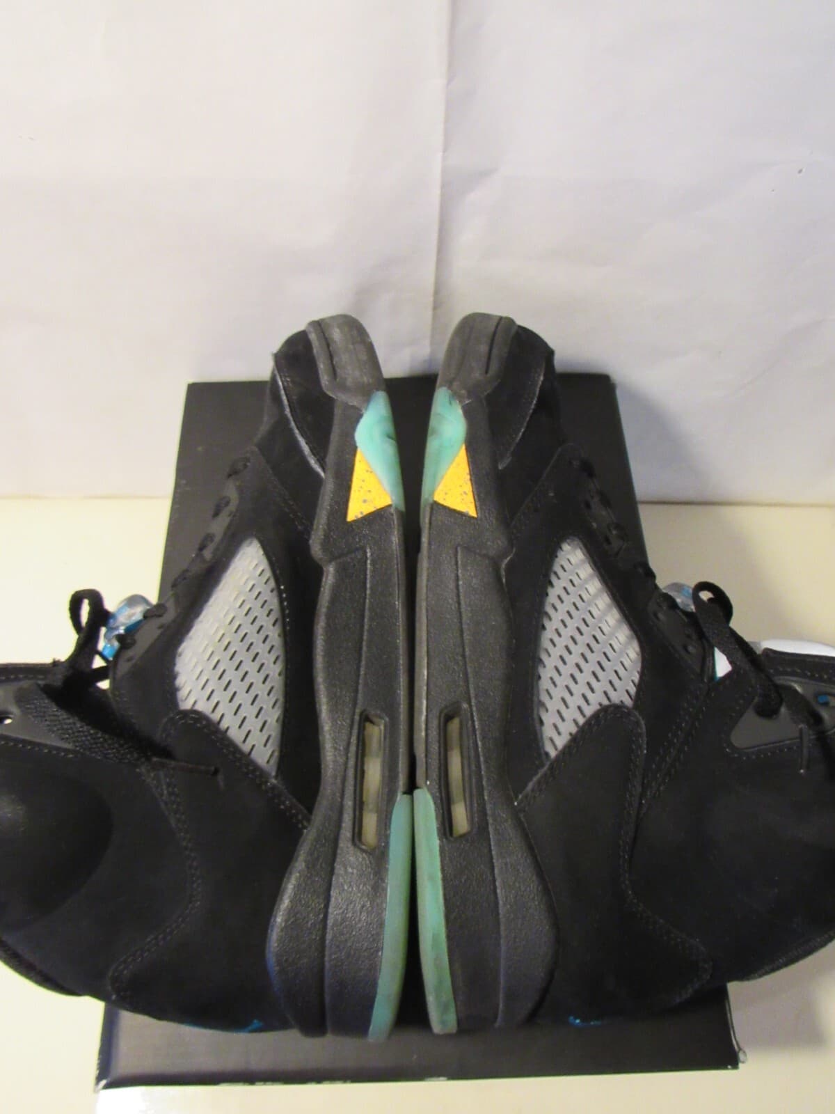 Size 10 - Jordan 5 Retro Mid Aqua Raging Bull Metallic Olive UNC Top 3 Fire G63K - Thumbnail 8