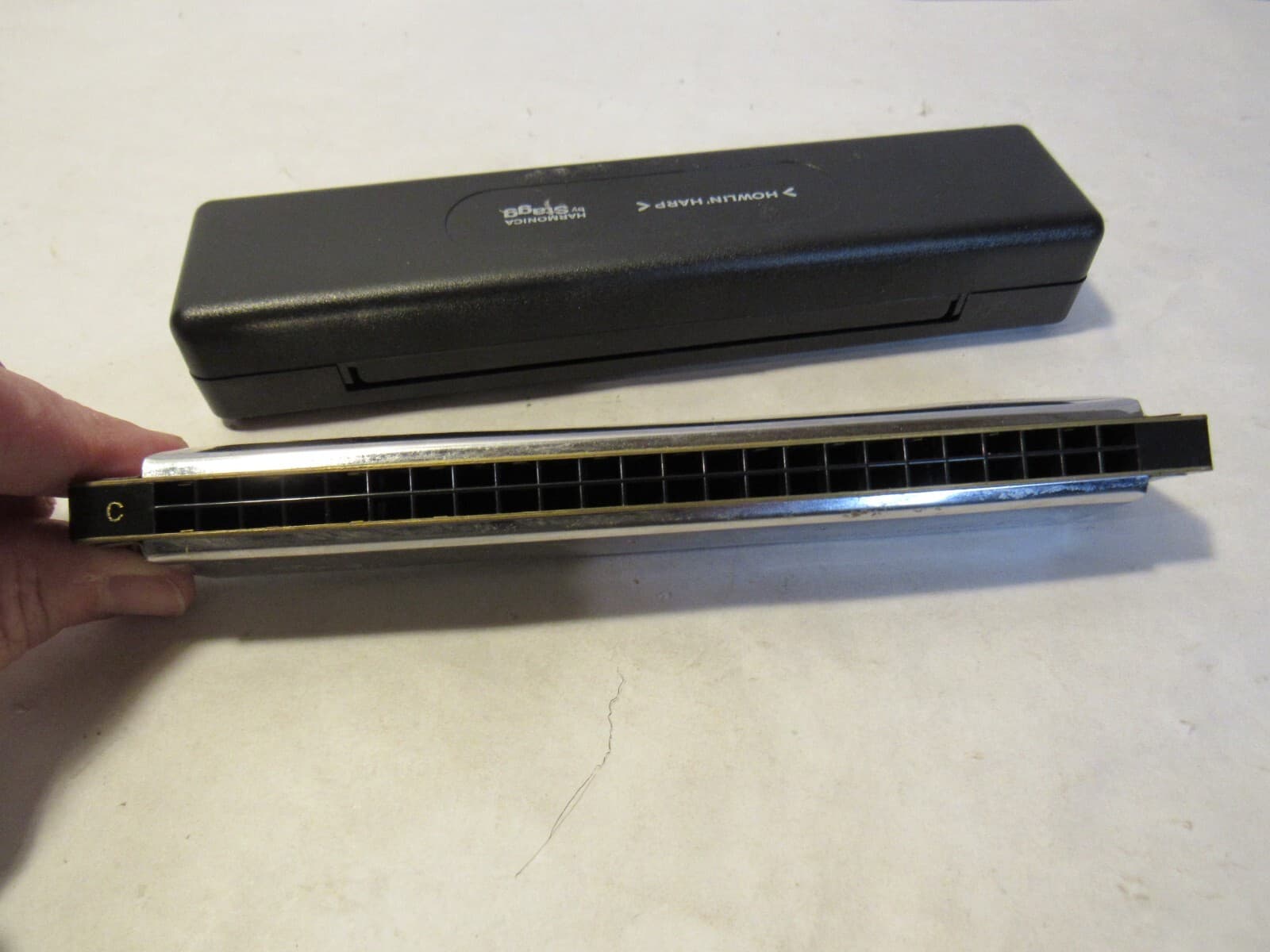 Stagg Howlin 24 hole Harp Tremolo Diatonic Harmonica in C major BJH-T48 U36K - Thumbnail 5