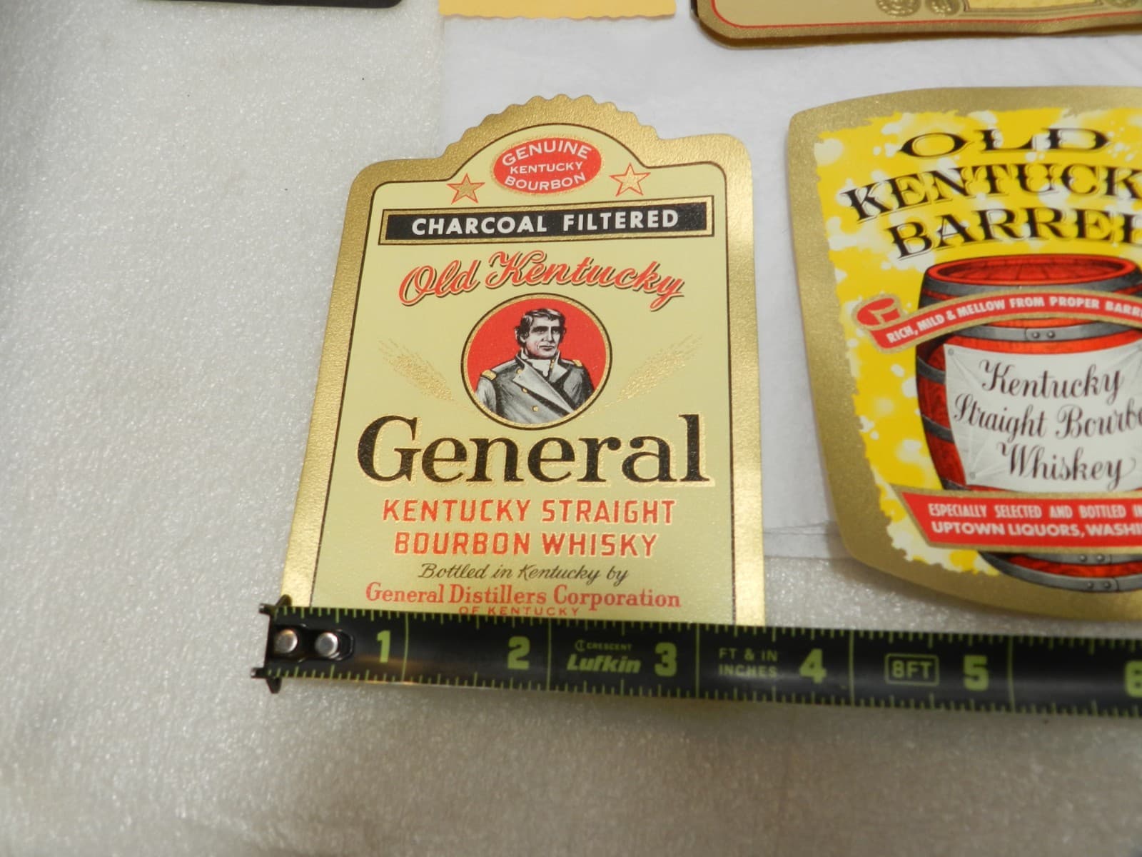 14 Original Unused Kentucky Straight Bourbon Whiskey Bottle Labels No duplicate - Thumbnail 16