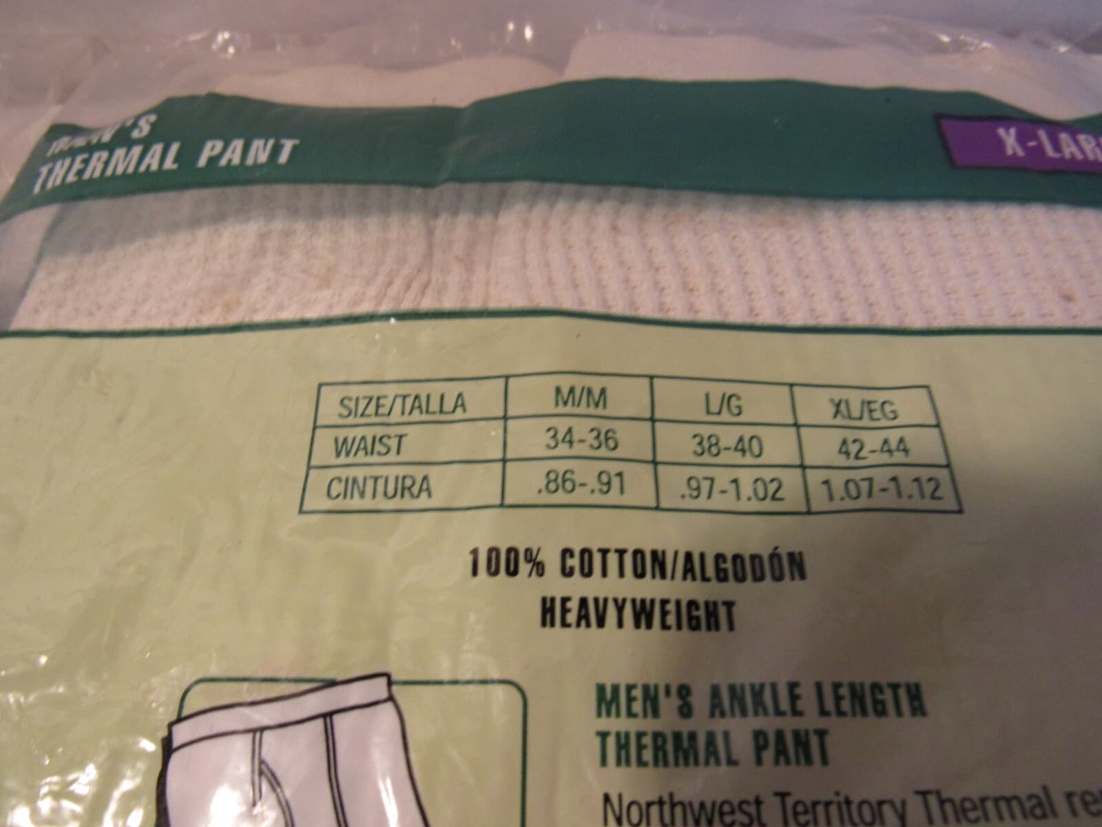 2 Northwest Territory Mens Underwear Pants Ankle Length Thermal XL NEW U39K - Thumbnail 3