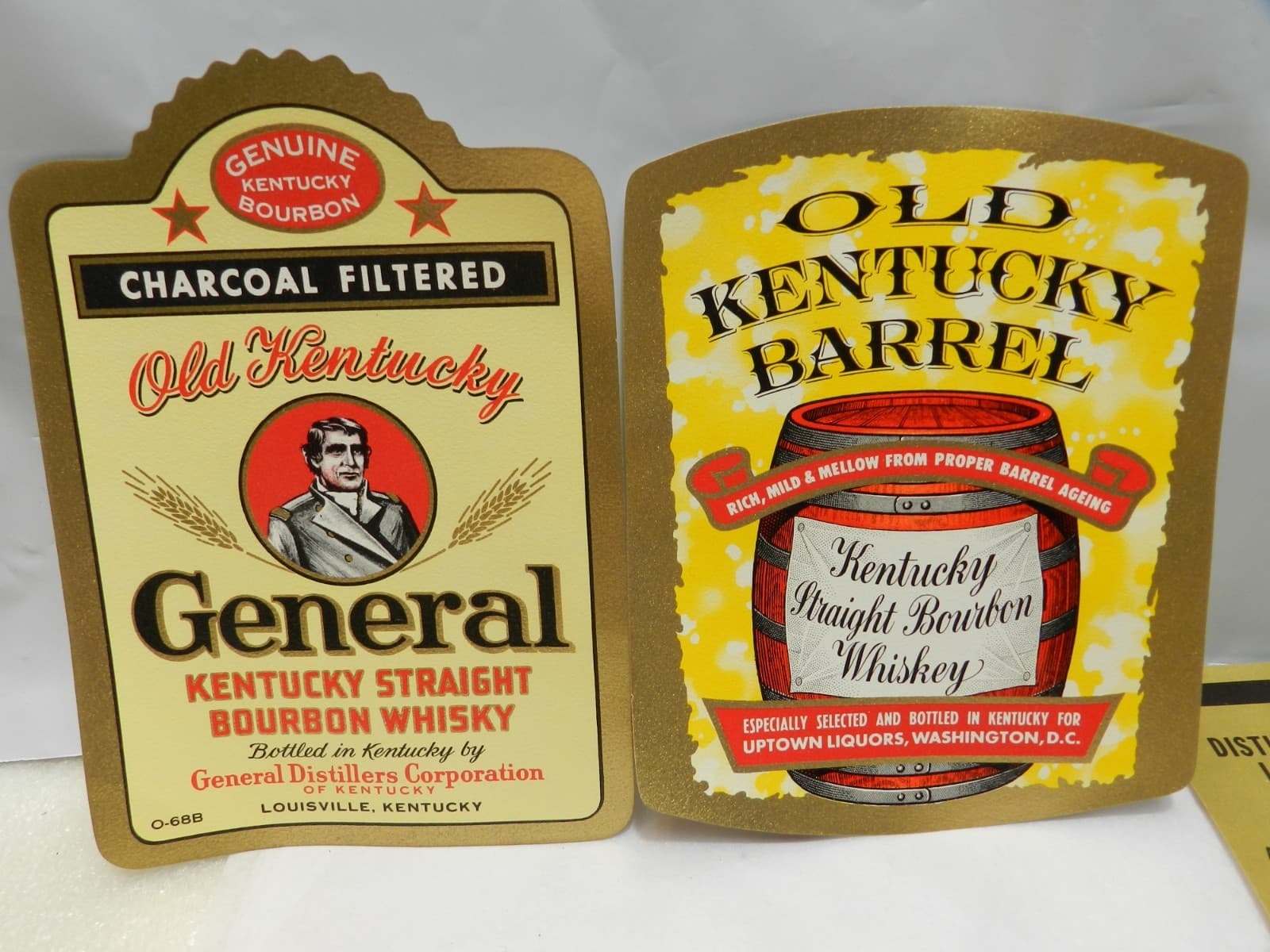 14 Original Unused Kentucky Straight Bourbon Whiskey Bottle Labels No duplicate - Thumbnail 3
