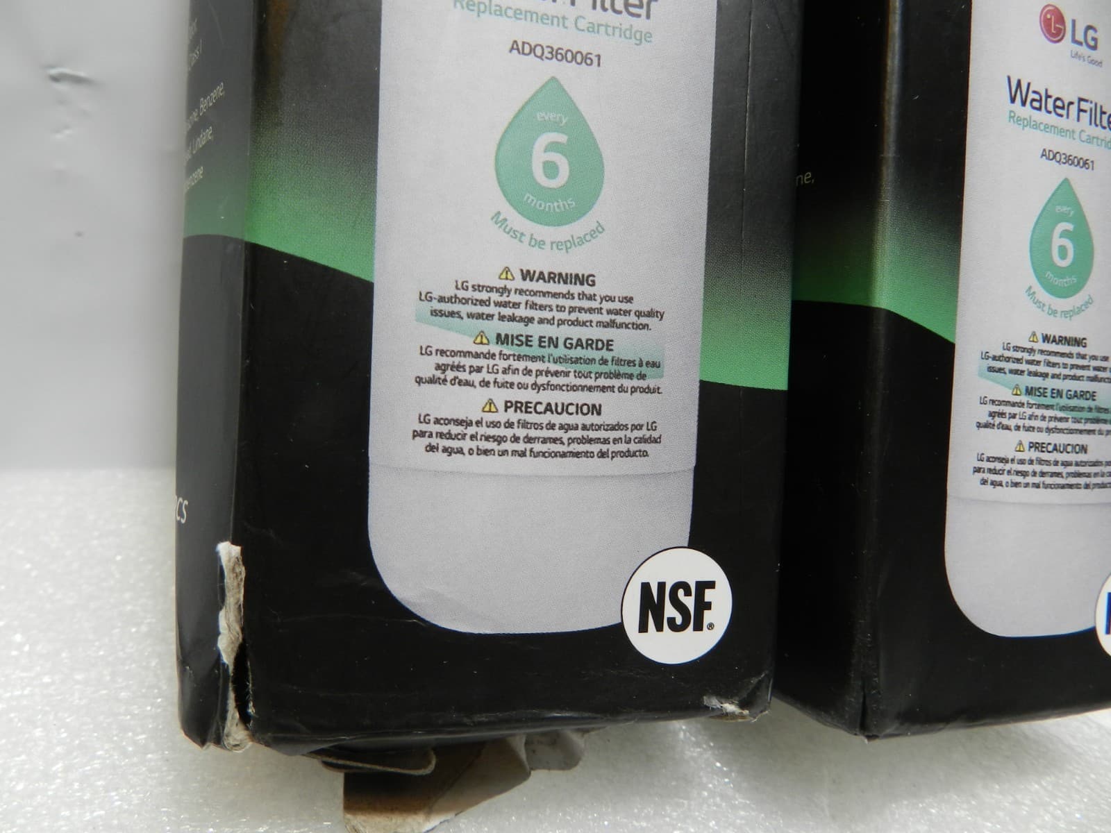 4 Sealed LG LT700P Refrigerator Water Filter Replacement ADQ36006101 (M56K) - Thumbnail 3