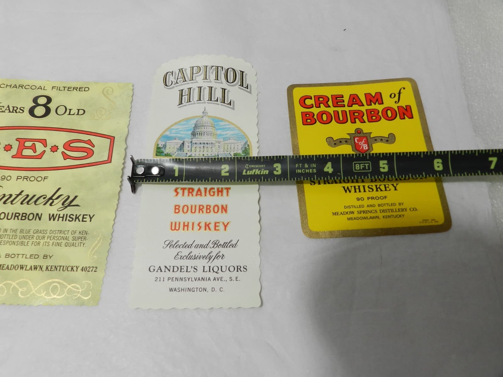 14 Original Unused Kentucky Straight Bourbon Whiskey Bottle Labels No duplicate - Thumbnail 20