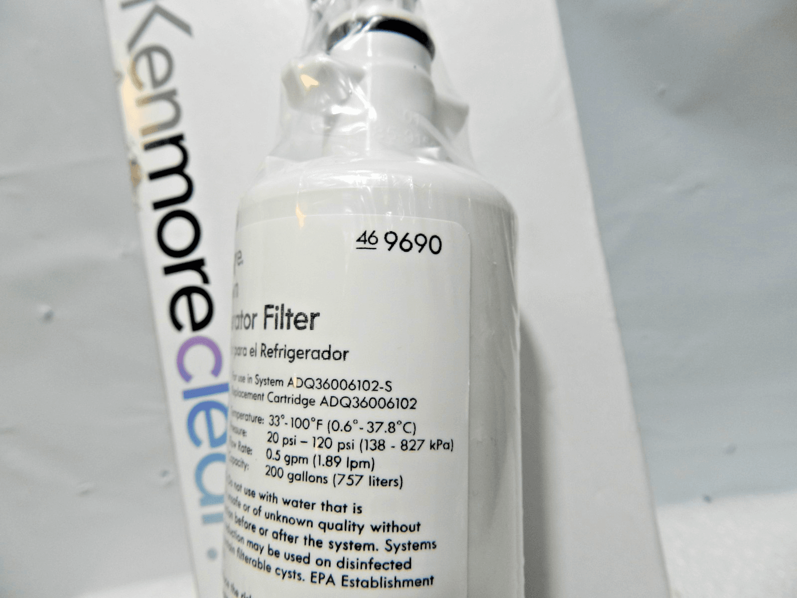 3 KenmoreClear! 46-9690 Refrigerator Water Filter Kenmore Clear (M58K) - Thumbnail 3