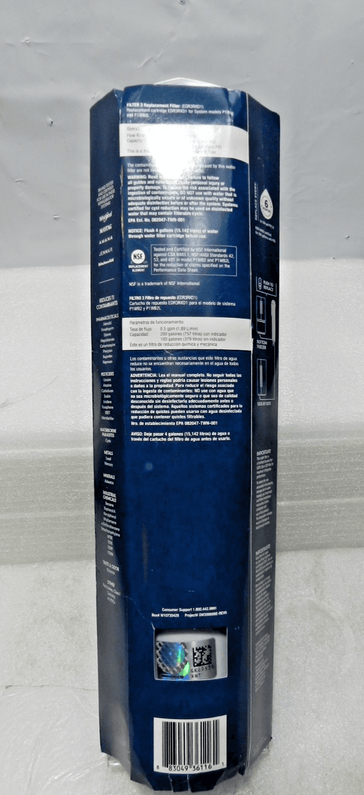 Everydrop Ice and Water Refrigerator Filter 3 EDR3RXD1 (M59K) - Thumbnail 4