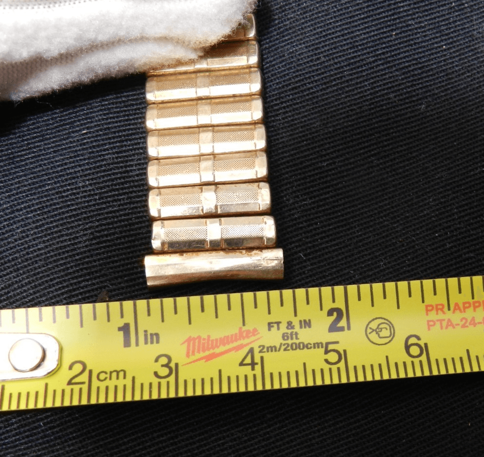 Vintage Rare Airflex 10k Gold-Filled Stretch Watchband 17mm unused (E61S) - Thumbnail 9