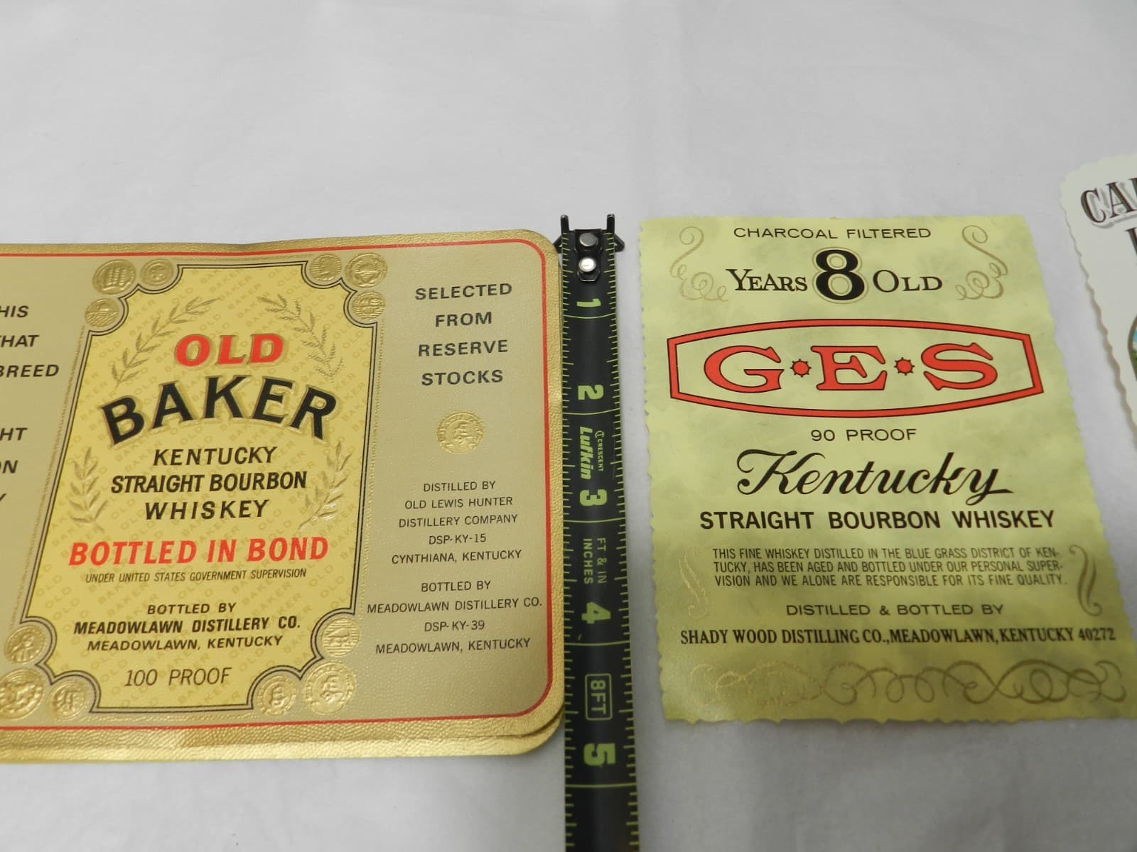 14 Original Unused Kentucky Straight Bourbon Whiskey Bottle Labels No duplicate - Thumbnail 21