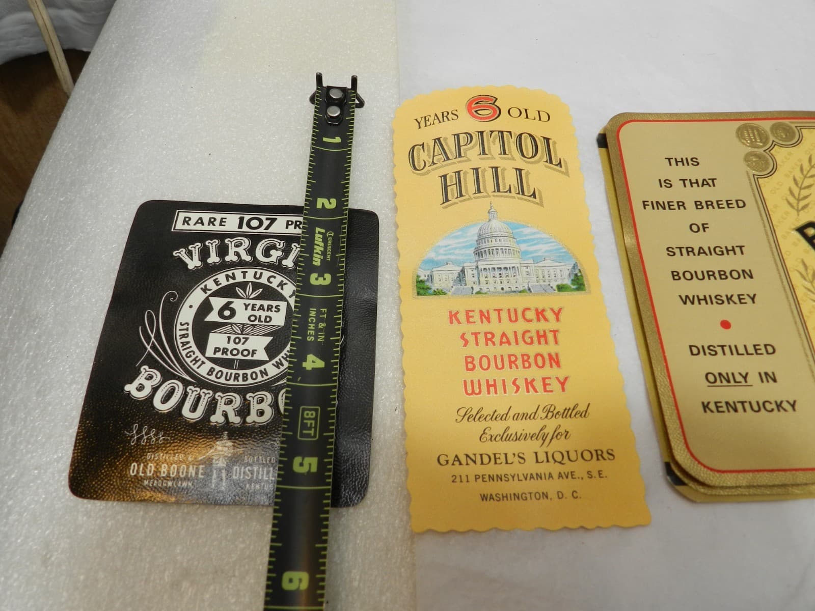 14 Original Unused Kentucky Straight Bourbon Whiskey Bottle Labels No duplicate - Thumbnail 23