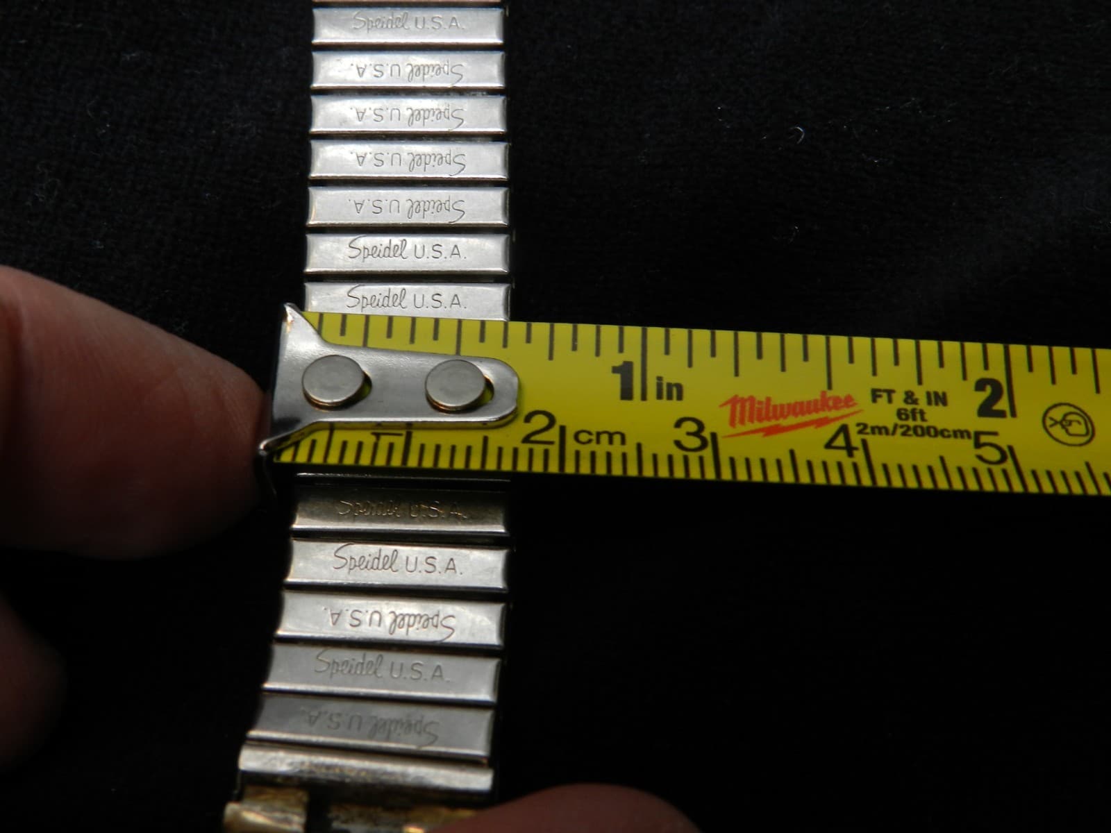Vintage Speidel Watch Band Unused Stretch 1/20 Gold Filled Tops (E64S) - Thumbnail 5