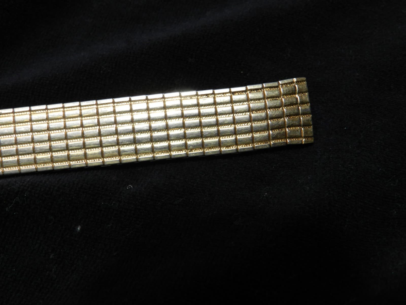 Vintage Speidel Watch Band Unused Stretch 1/20 Gold Filled Tops (E64S) - Thumbnail 2