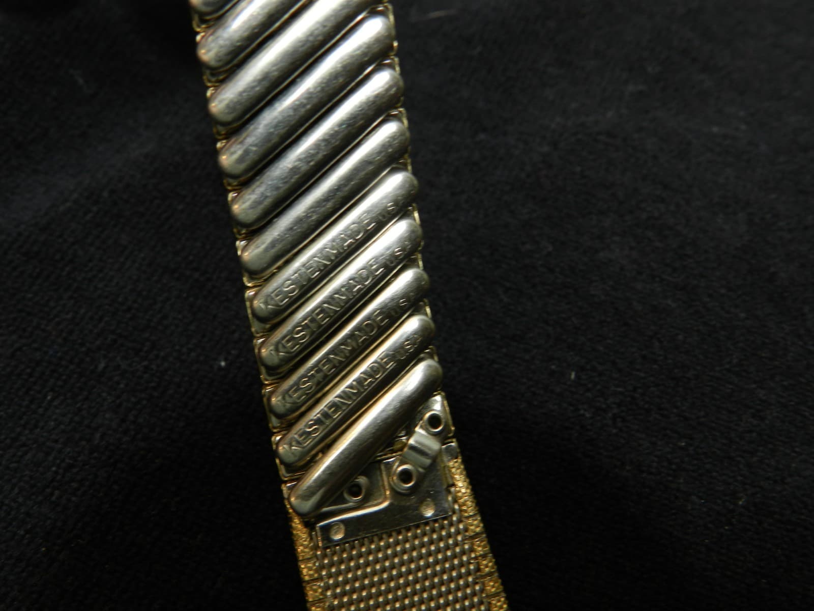 Vintage Kestenmade Watch Band Unused Mesh Stretch 1/20 Gold Filled Tops (E63S) - Thumbnail 10