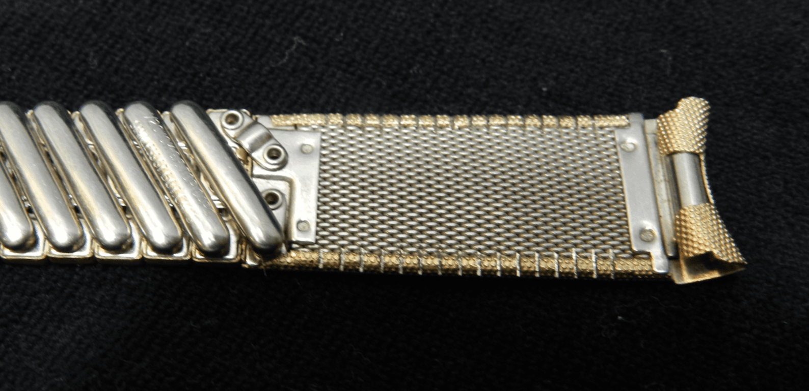 Vintage Kestenmade Watch Band Unused Mesh Stretch 1/20 Gold Filled Tops (E63S) - Thumbnail 5
