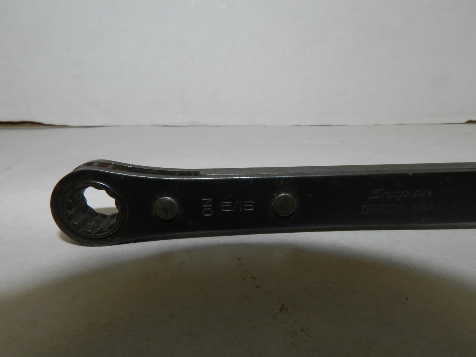 Snap-on Ratcheting SAE Wrench GR1012A 5/16” x 3/8” Black w37k - Thumbnail 4