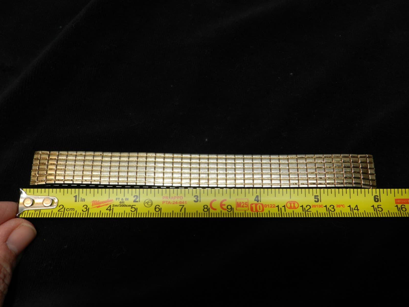 Vintage Speidel Watch Band Unused Stretch 1/20 Gold Filled Tops (E64S) - Thumbnail 6