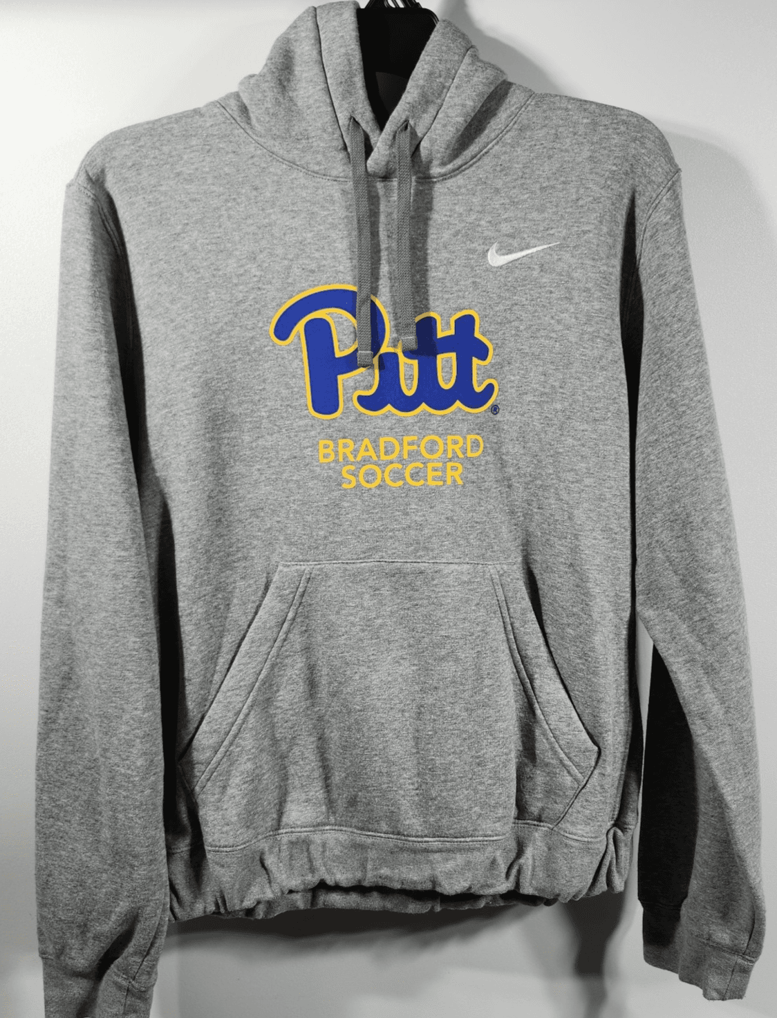 Pitt Nike Hoodie Medium Gray Hooded Sweatshirt Bradford Soccer
