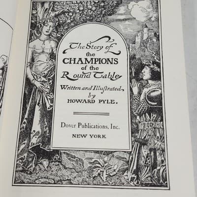 Story Of The Champions Of The Round Table Book By H, Pyle 1968 First Edition - Thumbnail 4