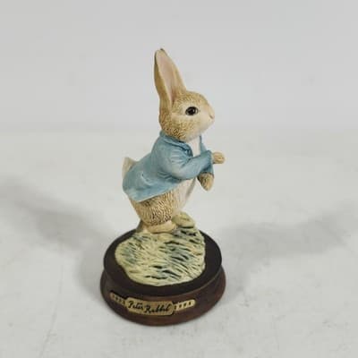 Beatrix Potter Peter Rabbit Border Fine Arts Figurine Statue Home Decor W/Box - Thumbnail 8