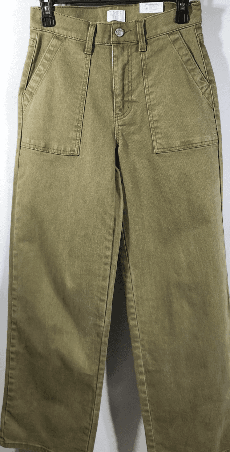 Women's Size 2 Time And Tru Jeans Relaxed Fit High Rise Bottoms Pants NEW - Thumbnail 5