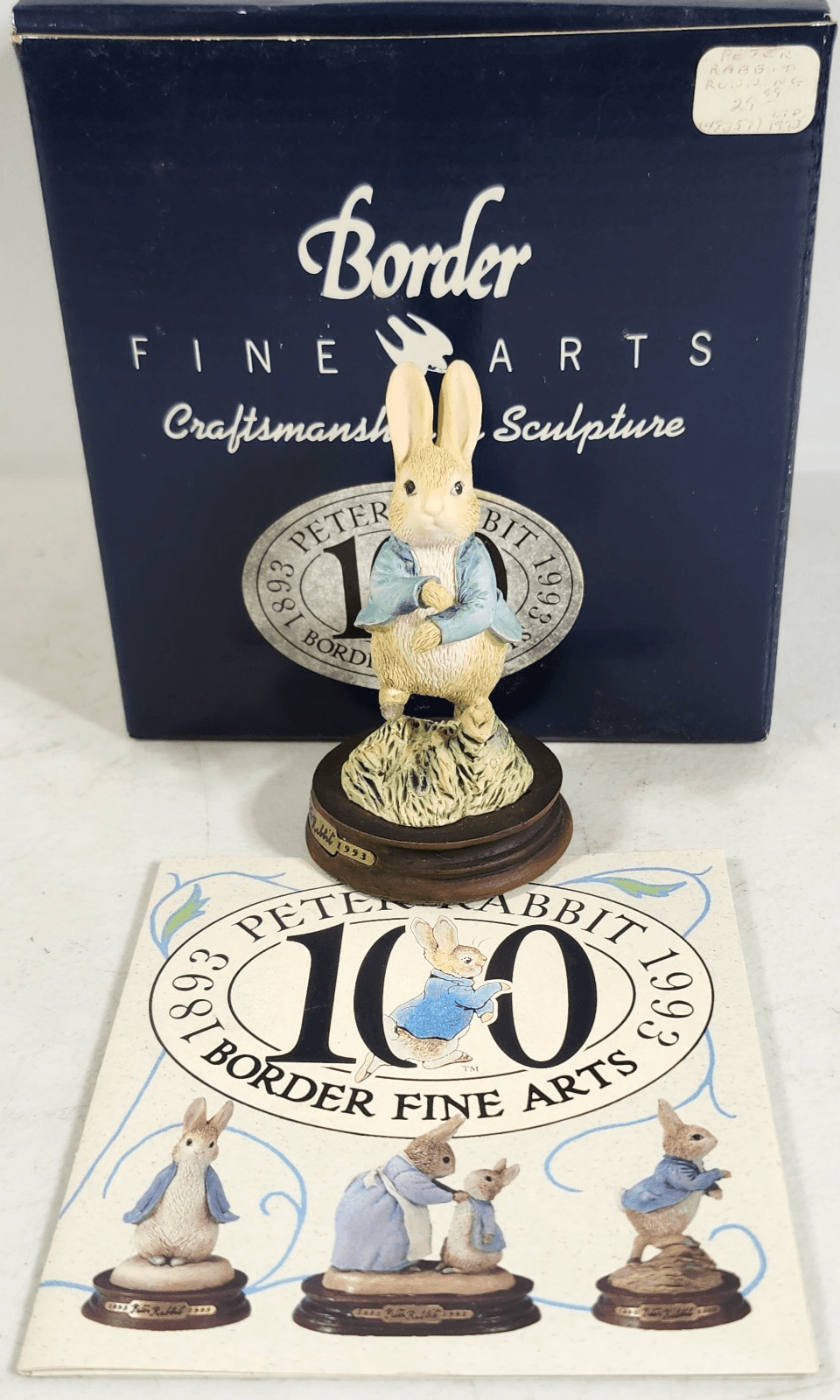 Beatrix Potter Peter Rabbit Border Fine Arts Figurine Statue Home Decor W/Box