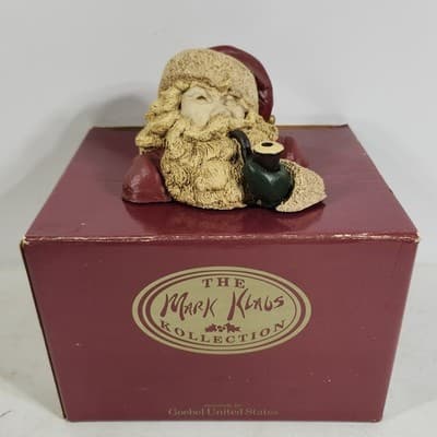 Mark Klaus Santa Bust with Pipe Goebel United States - Thumbnail 2